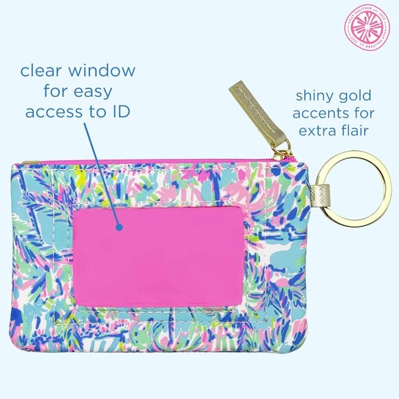 Blue ID Holder Wallet for Women Cabana Cocktail - Picture 4 of 7